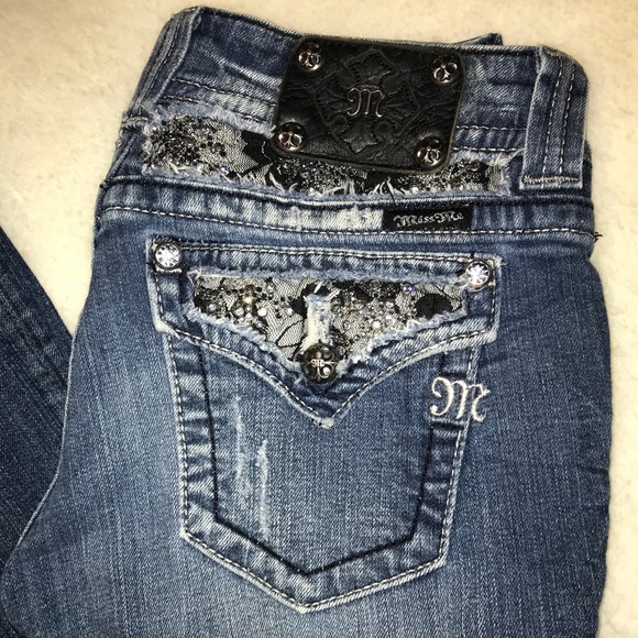Miss Me Bootcut | Size 28 | Lace Embellished - Picture 2 of 7